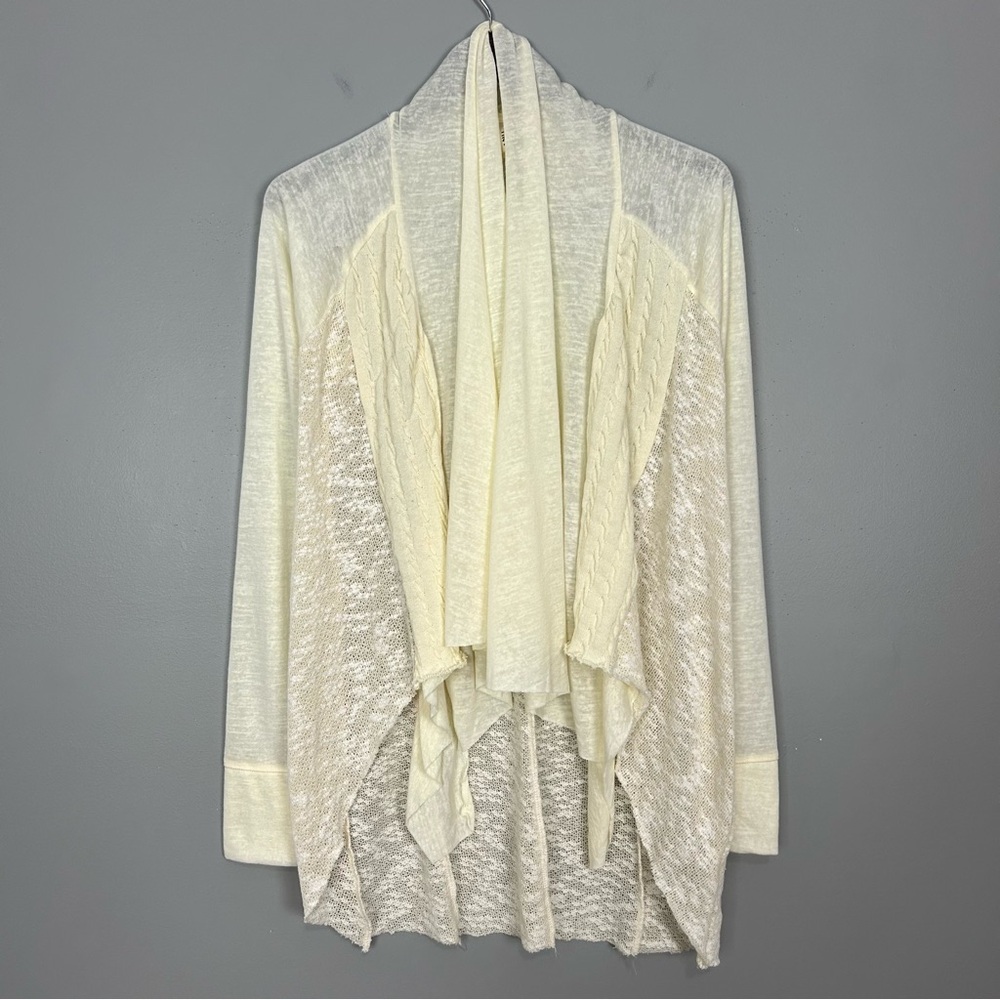 Anthropologie Tiny Stratigraphy Cascade Cardigan Sweater Women’s Size XS Ivory